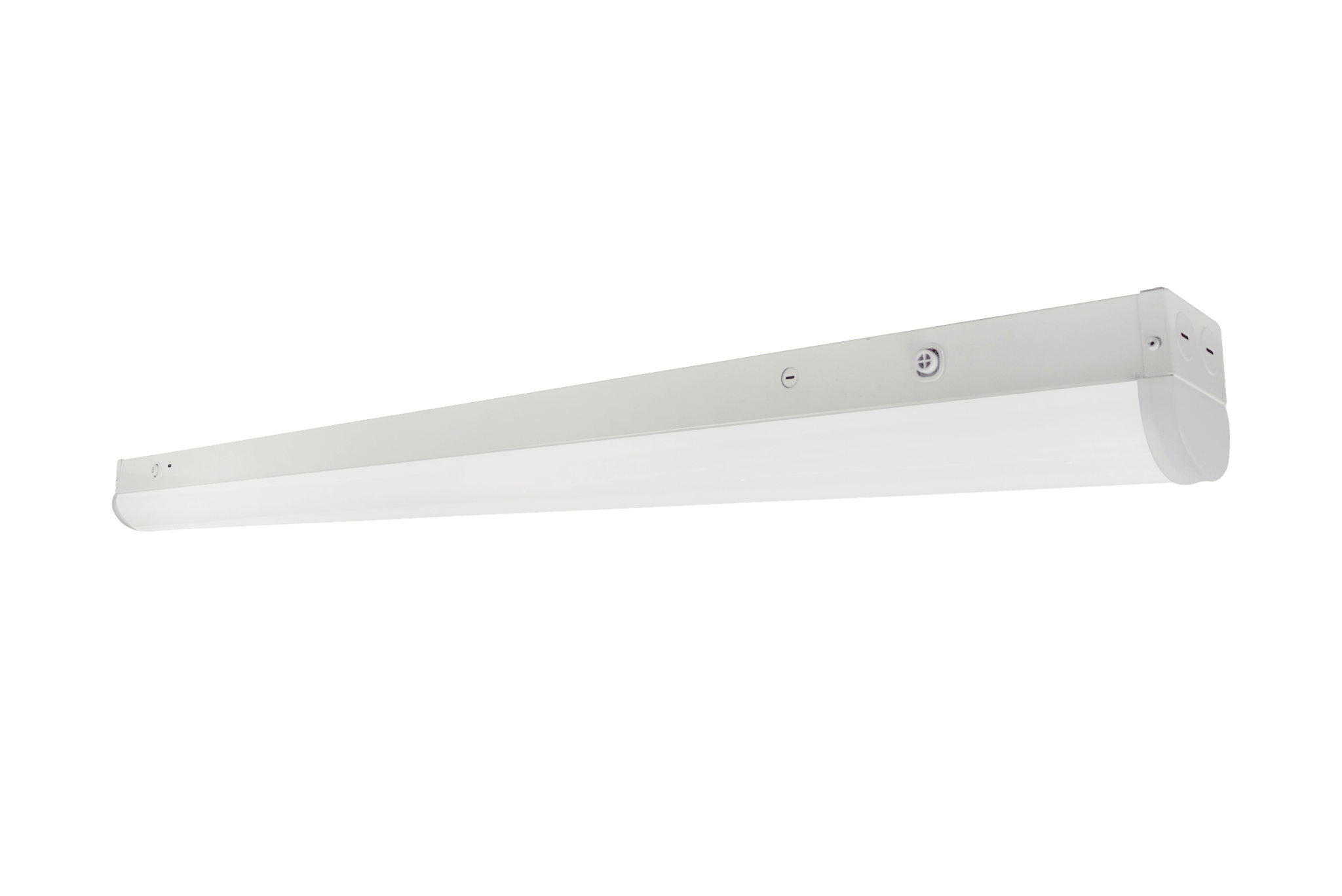 Eiko LED commercial strip light, 4-foot, 32W, 5000K daylight, dimmable, suitable for indoor lighting applications.