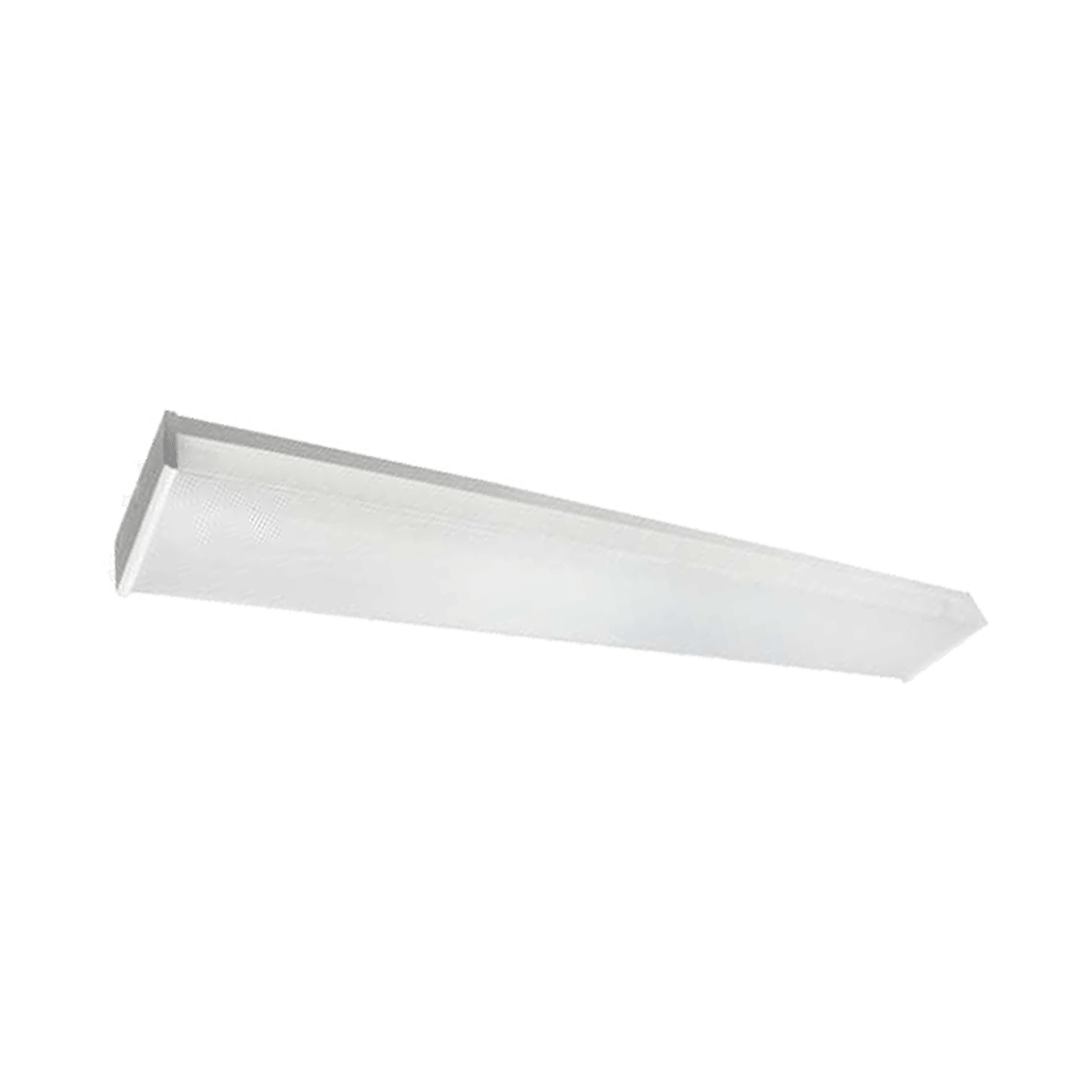 Eiko LED Linear Wrap Light 4ft fixture with 45W, 36W, or 27W options, 80 CRI, 35-50K color temp, dimmable, 120-347V