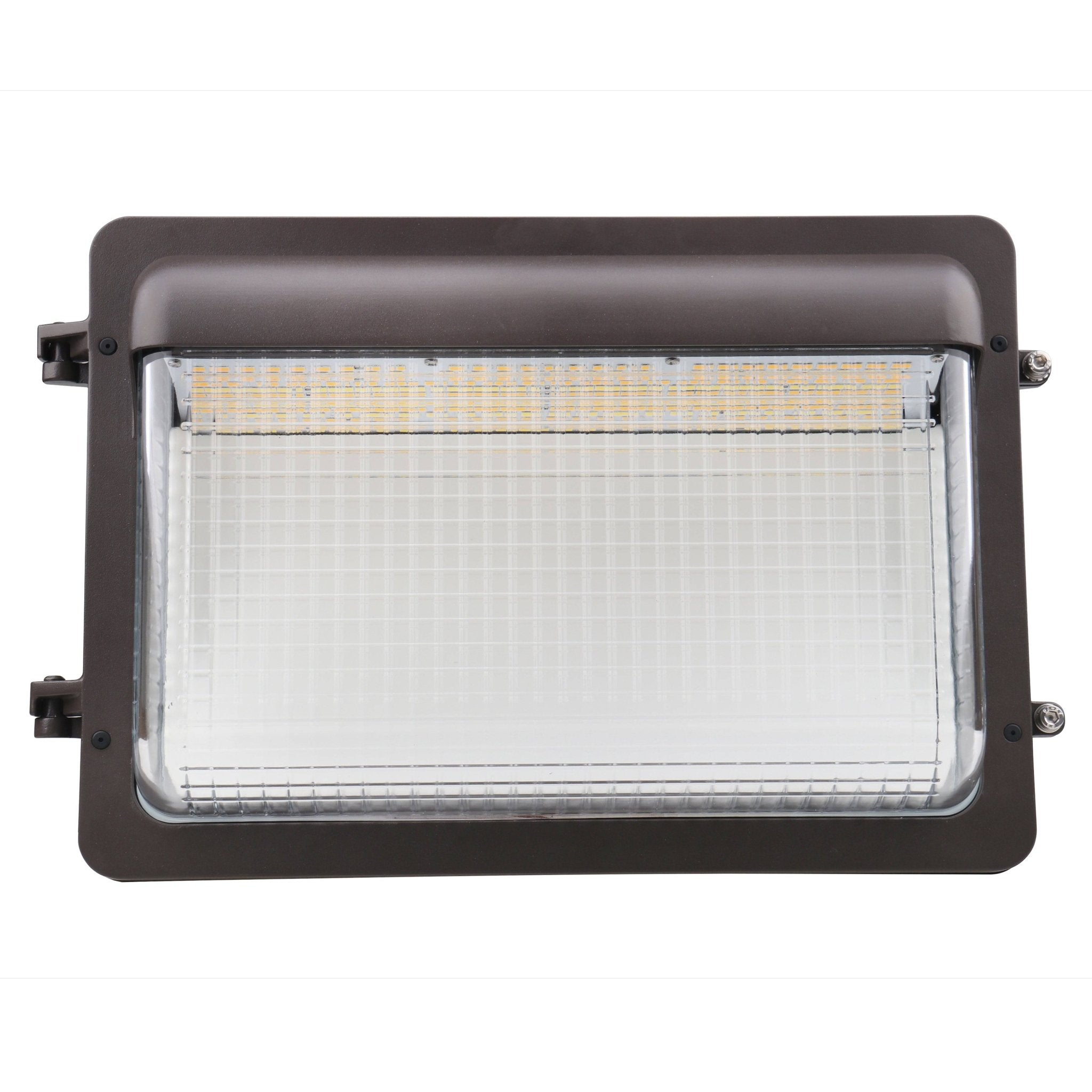 Eiko LED Slim Wall Pack lighting fixture with PowerSet 120W, 3000K, 4000K, 5000K options, dimmable, for outdoor illumination