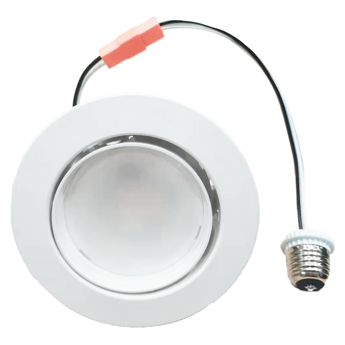 Eiko 4-inch rotatable LED recessed downlight retrofit kit with 800 lumens, 10W, 90 CRI, adjustable color temperatures, dimmable 120V