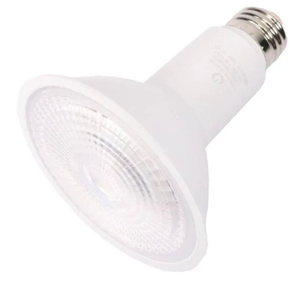 Green Creative LED PAR30 bulb, 11W, 2700K, high CRI 95, 40-degree beam angle, in a close-up view.