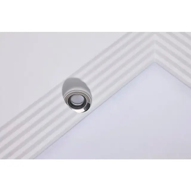 Square 20.5W LED commercial downlight with integrated emergency driver, suitable for 120-347V electrical systems.