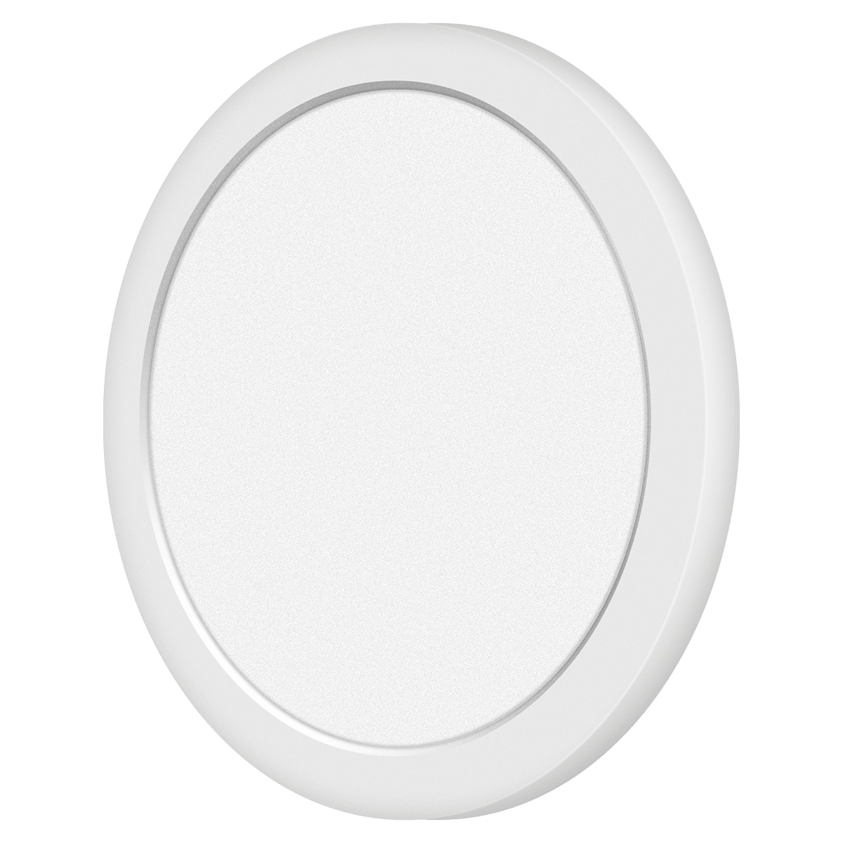 Eiko LED slim surface downlight, 8-inch white ceiling fixture with 1260 lumens, dimmable, 2700K-4000K color options.