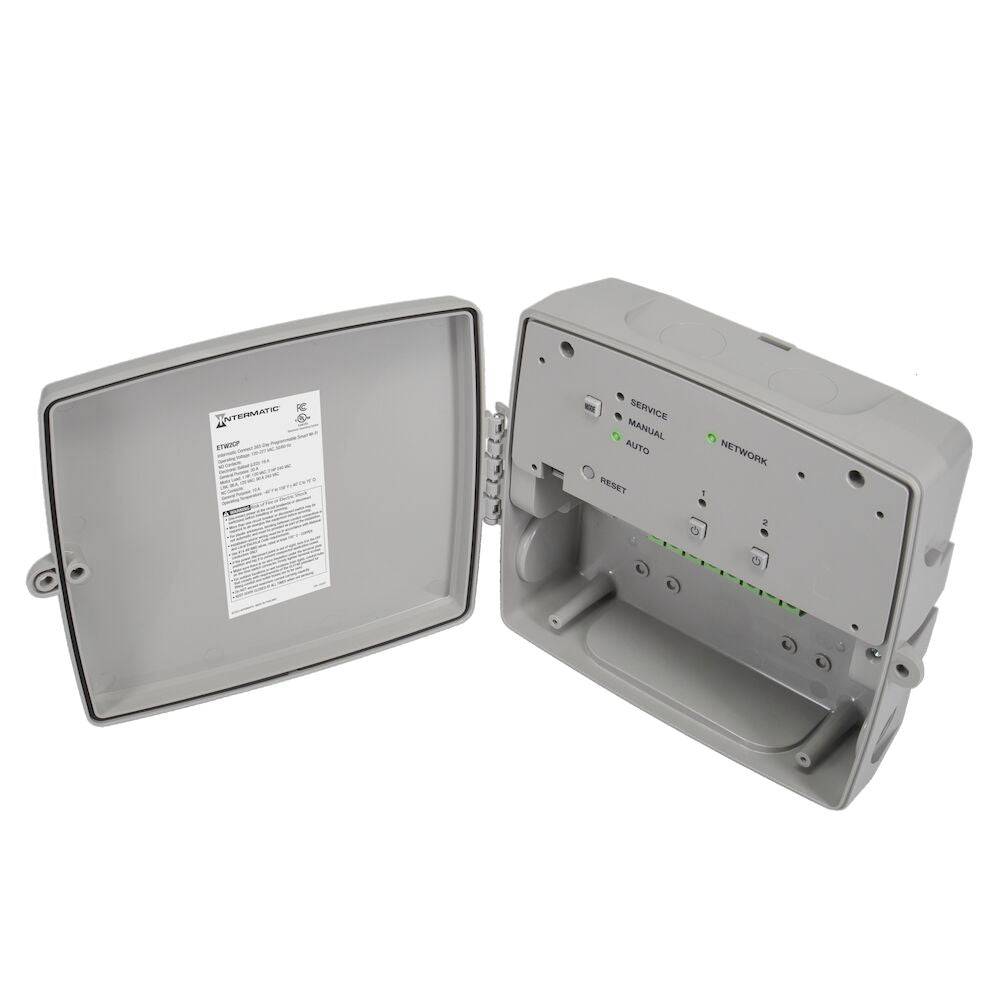 Intermatic Connect 365-Day Programmable Smart Wi-Fi Timer, 120-277 VAC, 2xSPDT, Indoor/Outdoor - Green Lighting Wholesale, INC