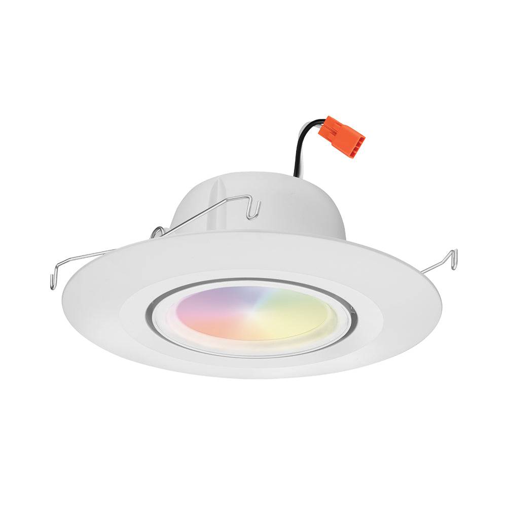 Smart LED Gimbal Trim Kit with RGBW Color Changing Functionality- 5/6 Inch - Green Lighting Wholesale