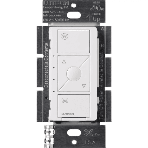 Lutron Lutron Caseta Wireless In-Wall Fan Control - 120V - White - Lutron