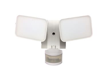 LED White Security Flood light W/ Motion Sensor and GFCI