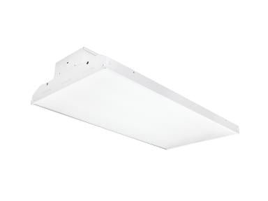 MaxLite LED Linear Highbay fixture with 65W, 0-10V dimming, 120-277V, 5000K color temperature, suitable for high bay lighting.