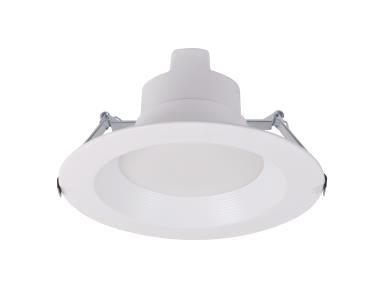 MaxLite 10-inch LED commercial downlight with adjustable CCT, dimming, 28W/35W/42W, suitable for 120V-277V ceiling lighting.