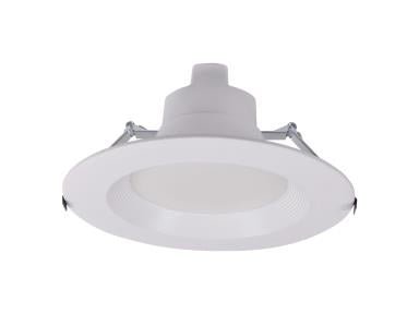 MaxLite 10-inch LED commercial downlight with CCT select, TRIAC and 0-10V dimming, suitable for 120V-277V ceiling lighting.