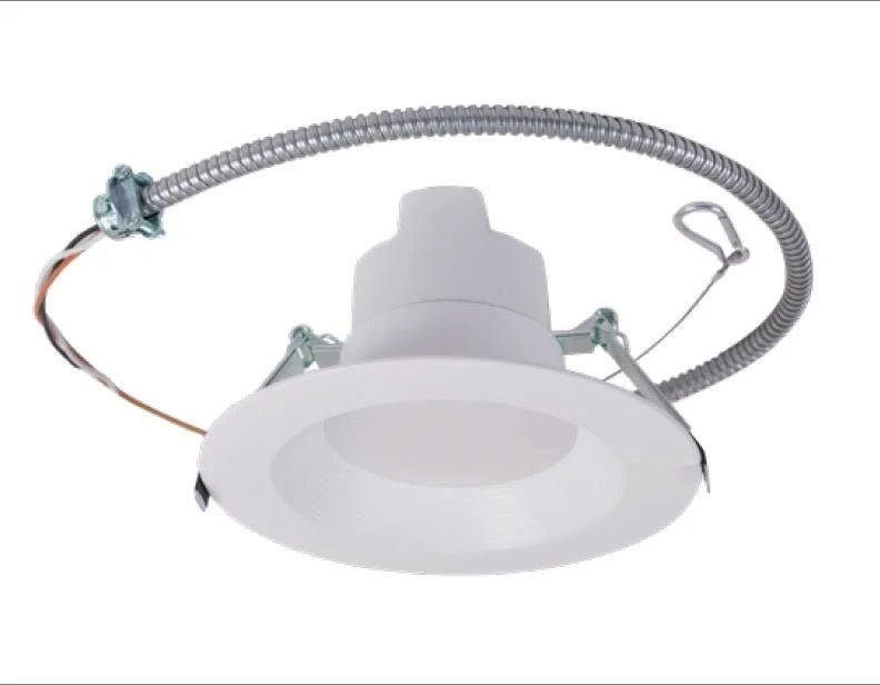 MaxLite 6-inch LED commercial downlight with adjustable CCT, 6W-8W, 120V-277V, TRIAC and 0-10V dimming for ceiling lighting.