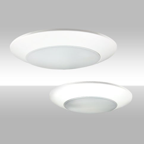 Six-pack of MaxLite 6-inch round surface mount LED disk lights, 15W, 120V, with 90 CRI and CCT selectable lighting options.