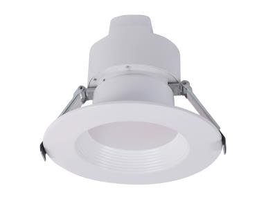 MaxLite 4-inch LED recessed retrofit downlight with CCT select, triac and 0-10V dimming, suitable for commercial lighting, 6-8W.