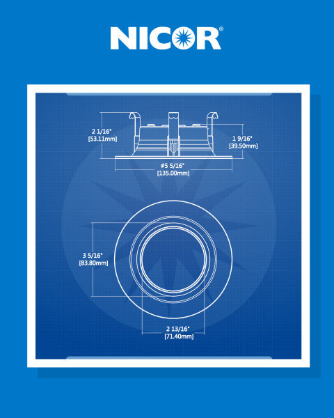 4" Black Selectable LED Downlight Retrofit with Night Light