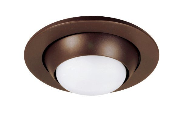 Nicor 4-inch oil-rubbed bronze adjustable eyeball trim for LED recessed retrofit kits in 4-inch housings.
