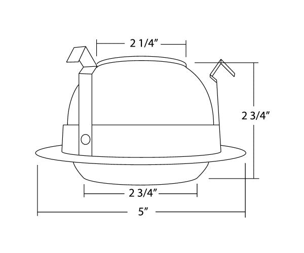 4 in. Oil-Rubbed Bronze Adjustable Eyeball Trim