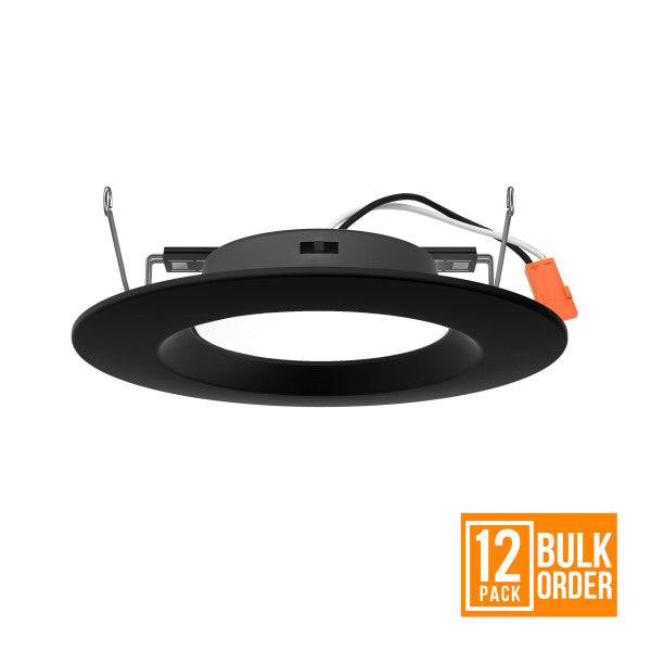 5/6-inch Black Selectable LED Downlight 12-Pack - Green Lighting Wholesale, INC