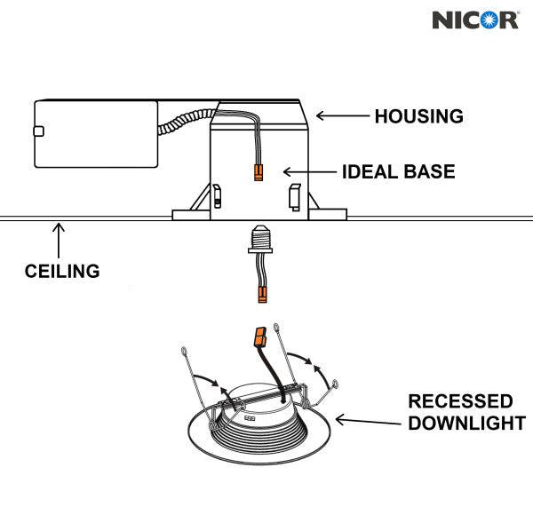 5/6-inch Black Selectable LED Downlight 12-Pack - Green Lighting Wholesale, INC