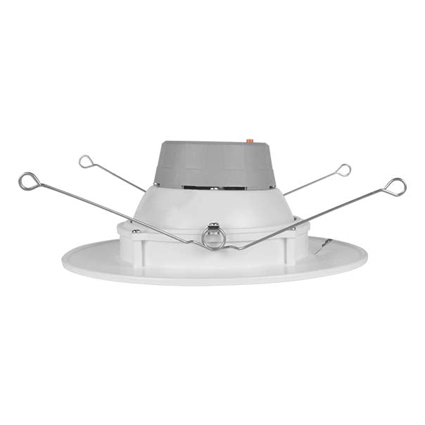 Nicor 6-inch LED Gimbal Retrofit Kit with 900 lumens, adjustable CCT from 2700K to 5000K, ideal for recessed lighting.