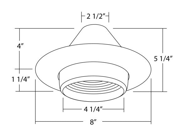 6 in. Oil-Rubbed Bronze Recessed Eyeball Trim with Ba