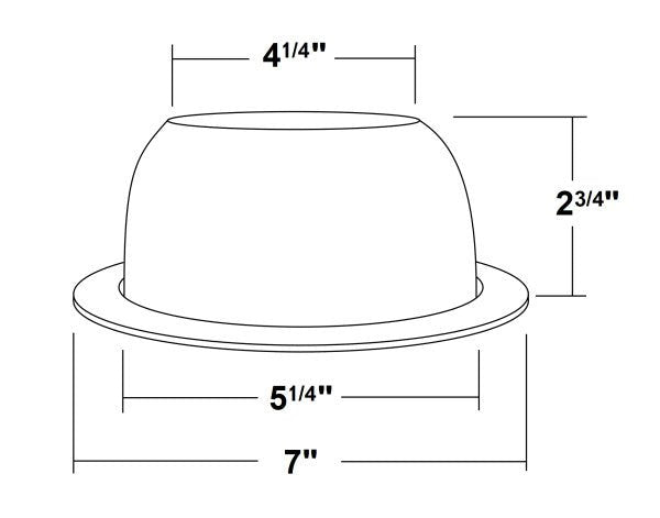 6-inch white specular recessed trim for Nicor LED retrofit kits, designed for ceiling lighting installations.