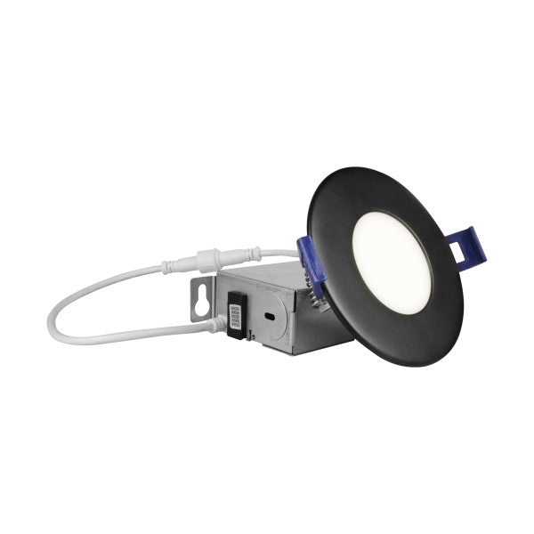 3 In. Black Canless LED Downlight Kit- CCT