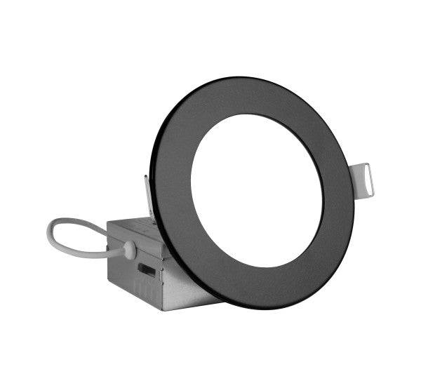 Selectable 4 in. Black Canless Remodel LED Downlight Kit - Green Lighting Wholesale, INC