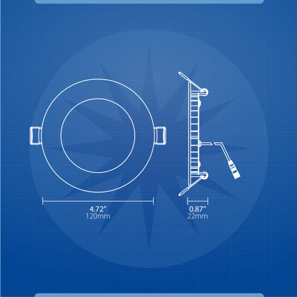 Selectable 4 in. Nickel Remodel LED Downlight Kit - Green Lighting Wholesale, INC