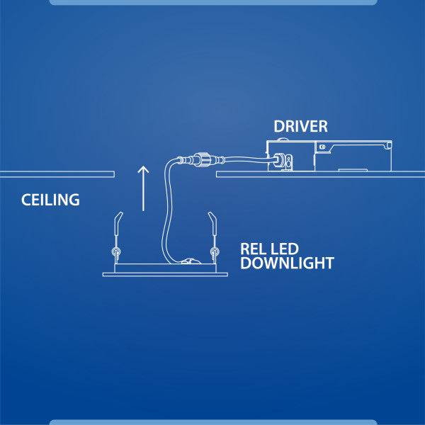 Selectable 4 in. Nickel Remodel LED Downlight Kit - Green Lighting Wholesale, INC