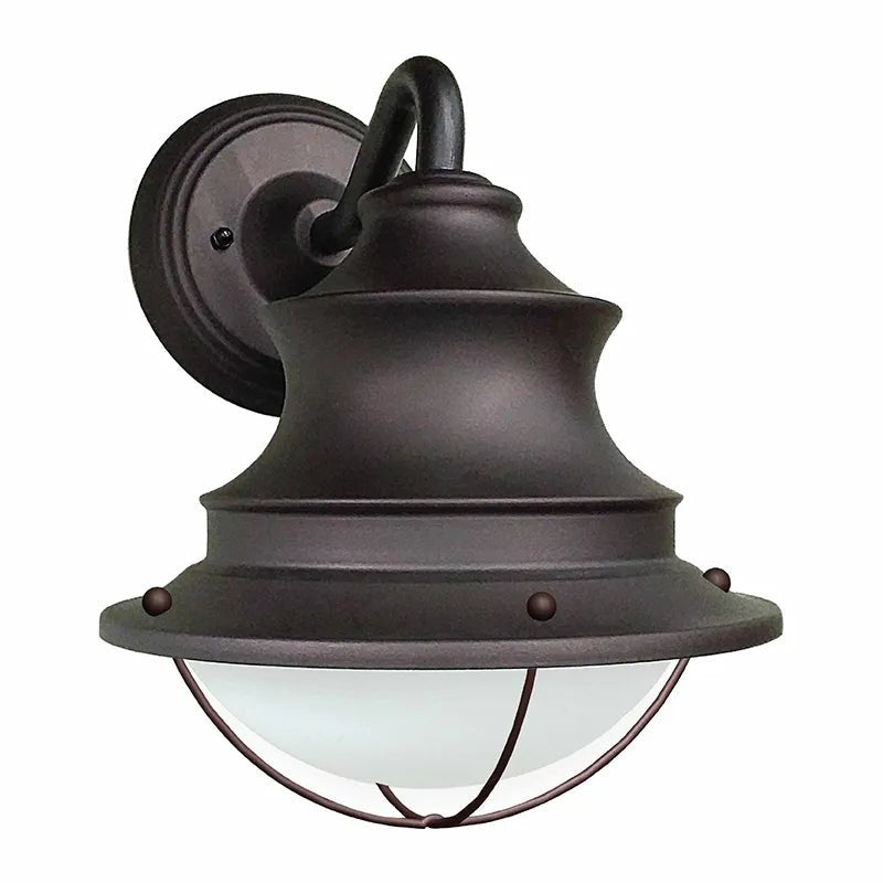 LED Seaside Wall Light in Bronze with Wireguard, CCT- 120V - Westgate