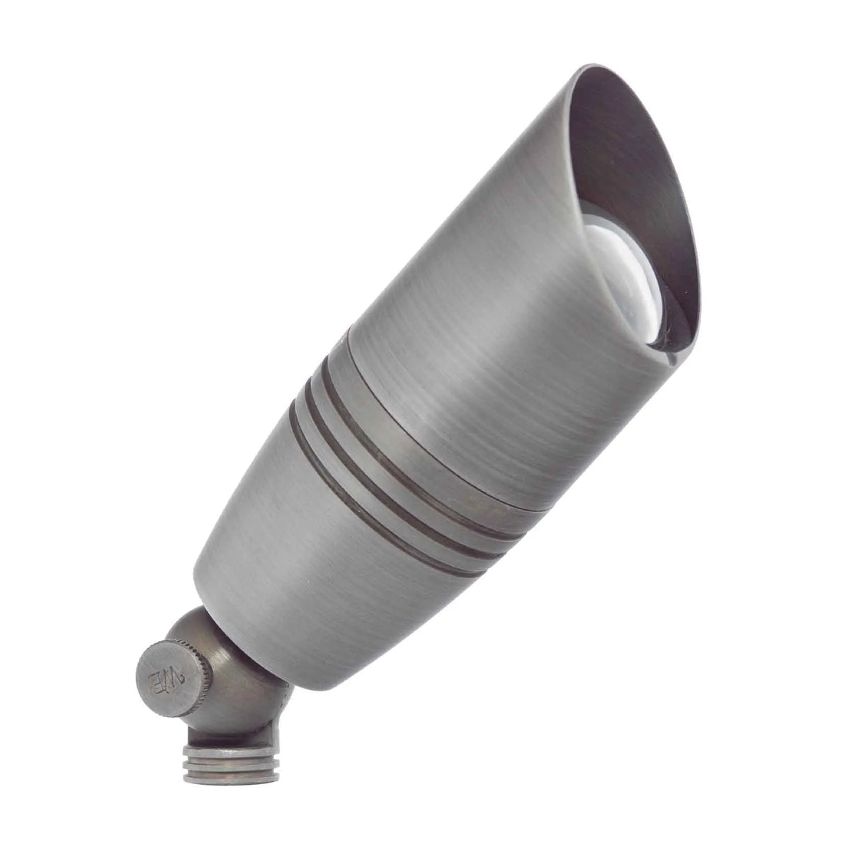 12V LED Solid Brass Directional Landscape Light in Aged Nickel Finish- 400 Lumens, 3000K - Westgate