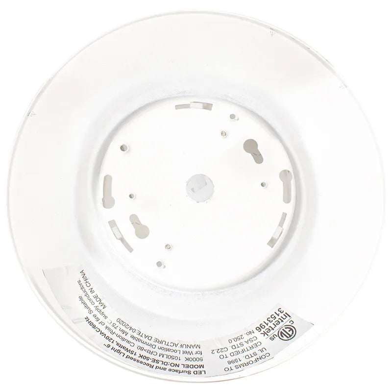 LED 6 Inch 15 Watt Smart RGB Disk Light in White