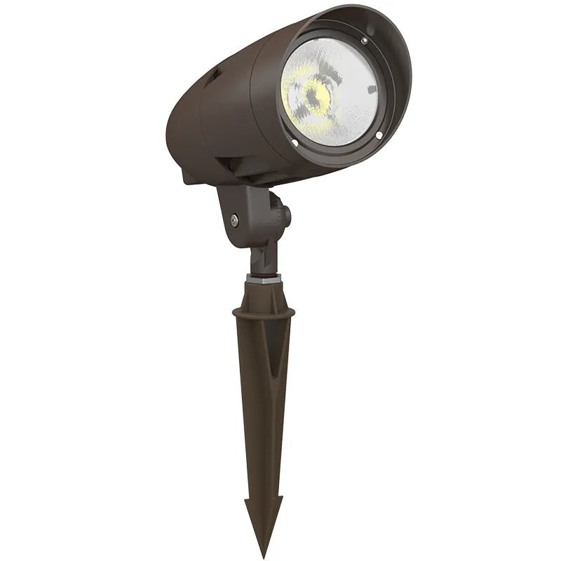 LED Landscape/ Flagpole Flood Light in Bronze, 30W/40W/50W, 3000K/4000K/5000K- w/ Spike, 120/277V - Westgate