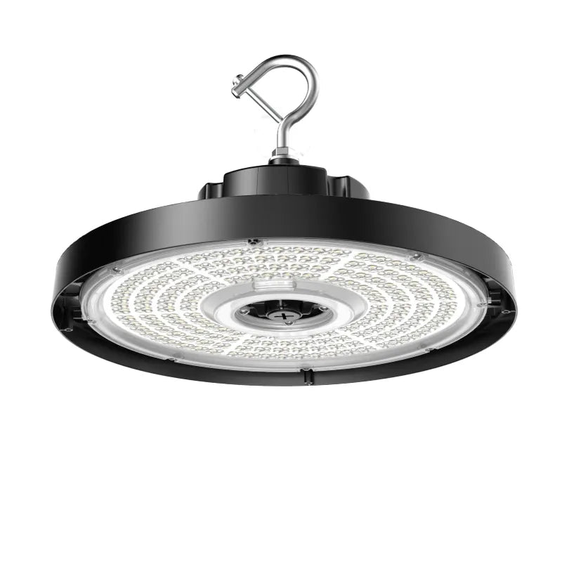 Black Westgate LED High Bay light with adjustable beam, available in 200W, 240W, or 300W with 3500K, 4000K, or 5000K color temperatures.