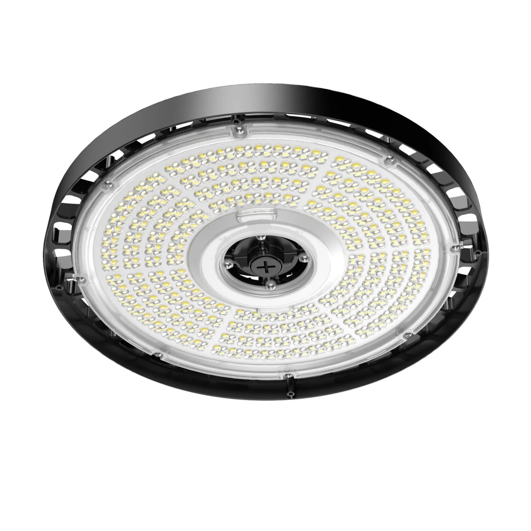 Black Westgate LED high bay light with adjustable beam, available in 200W, 240W, 300W, and color temperatures 3500K, 4000K, 5000K.
