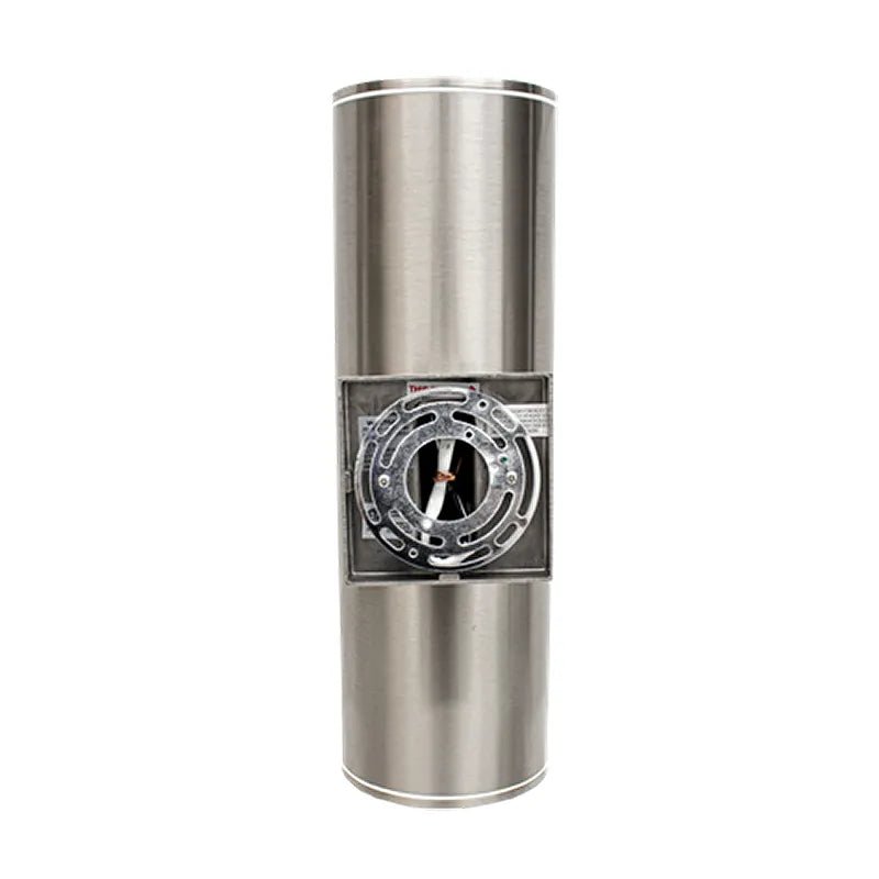 Westgate 4-inch LED cylinder up/down light in brushed nickel with photocell, suitable for exterior lighting, 120-277V, adjustable CCT
