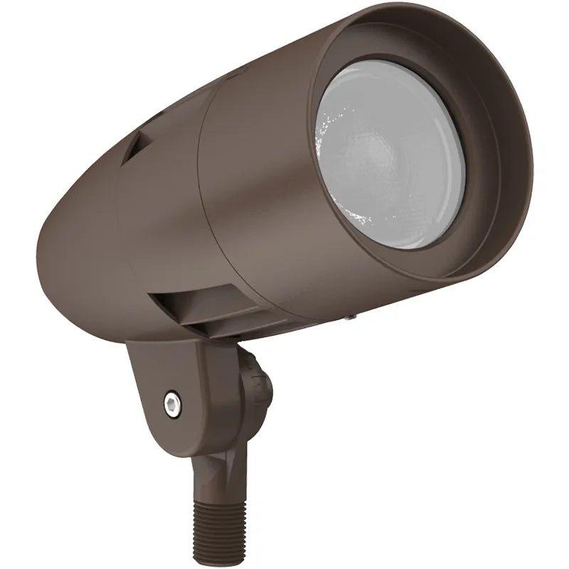 LED Flagpole Light in Bronze with Integrated Photocell, 10W/20W/30W, 3000K/4000K/5000K- 120/277V - Westgate lighting