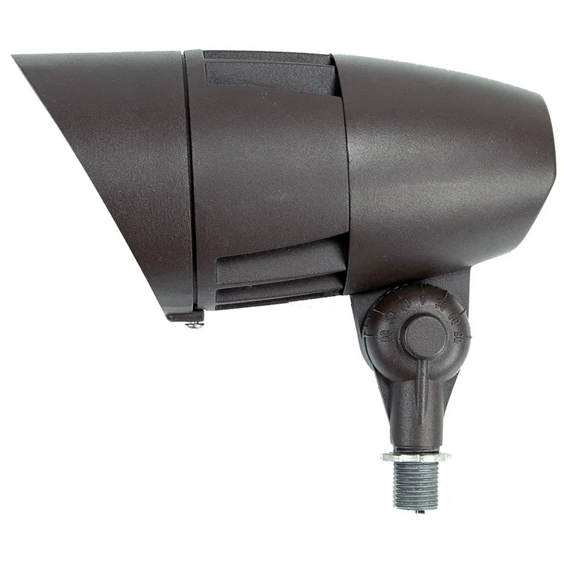 LED Landscape/ Flagpole Flood Light in Bronze, 30W/40W/50W, 3000K/4000K/5000K- w/ Spike, 120/277V - Westgate