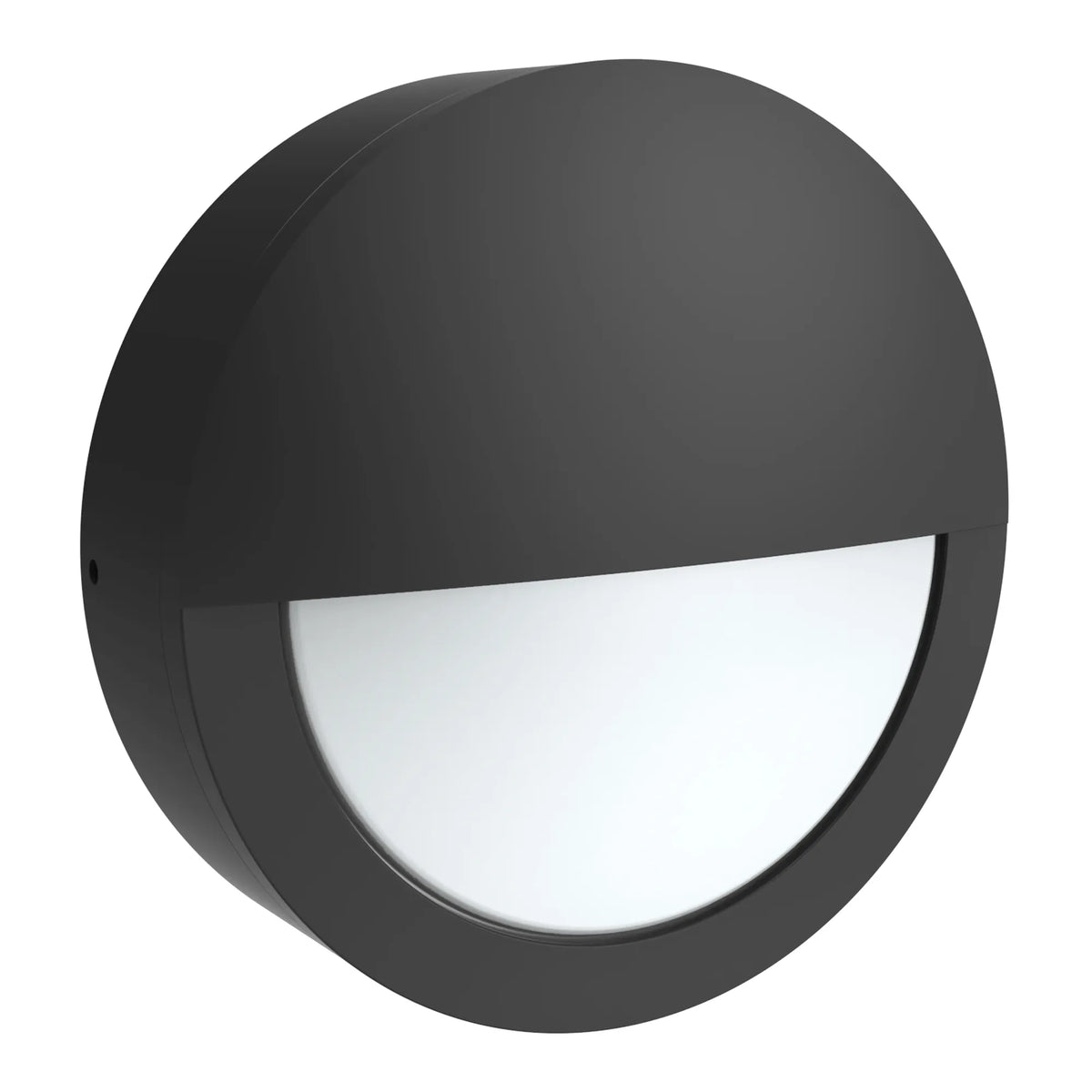 LED Black Round Bulkhead with Photocell, 9W/12W/15W, 3000K/4000K/5000K - Westgate