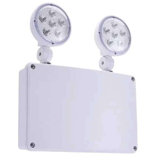 Satco low temperature emergency light with 120-347V voltage, 2-hour backup, suitable for wet locations, emergency lighting fixture