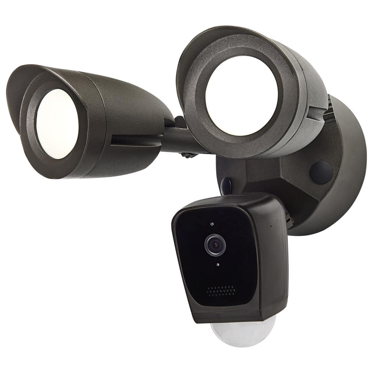 Satco Bullet Outdoor SMART Security Camera with Starfish enabled in a brown finish, designed for exterior lighting and security.