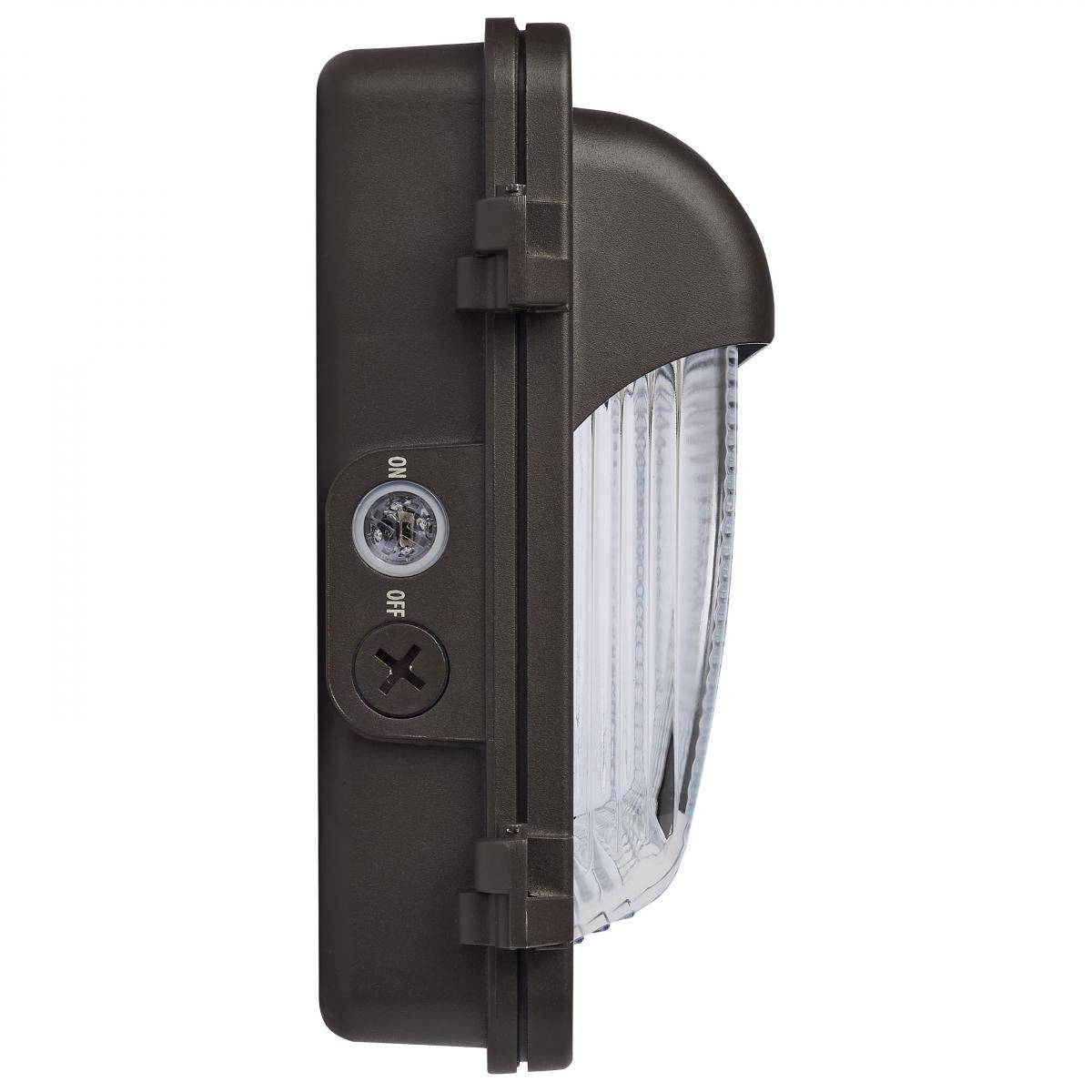 LED Low Profile Wall Pack; Wattage 30/45/60W and CCT 3K/4K/5K Selectable; Photocell - Green Lighting Wholesale, INC