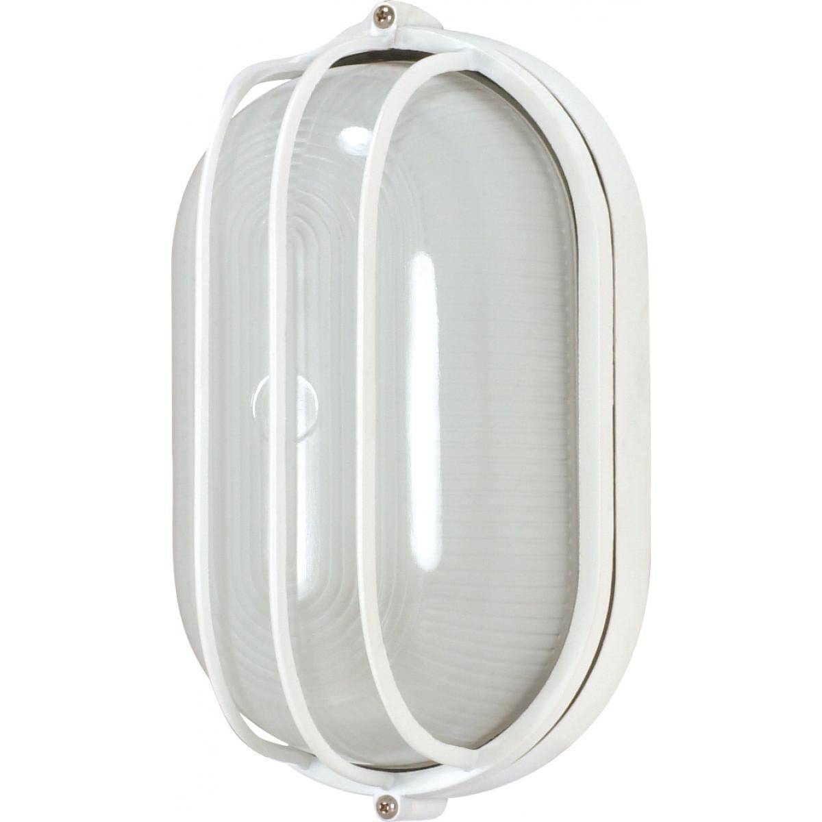 White LED 10" Oval Cage Bulkhead - Green Lighting Wholesale, INC