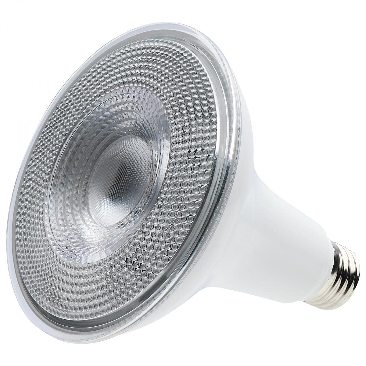 14 Watt Dusk to Dawn LED PAR38; 3000K; Medium Base; White Finish - Green Lighting Wholesale, INC
