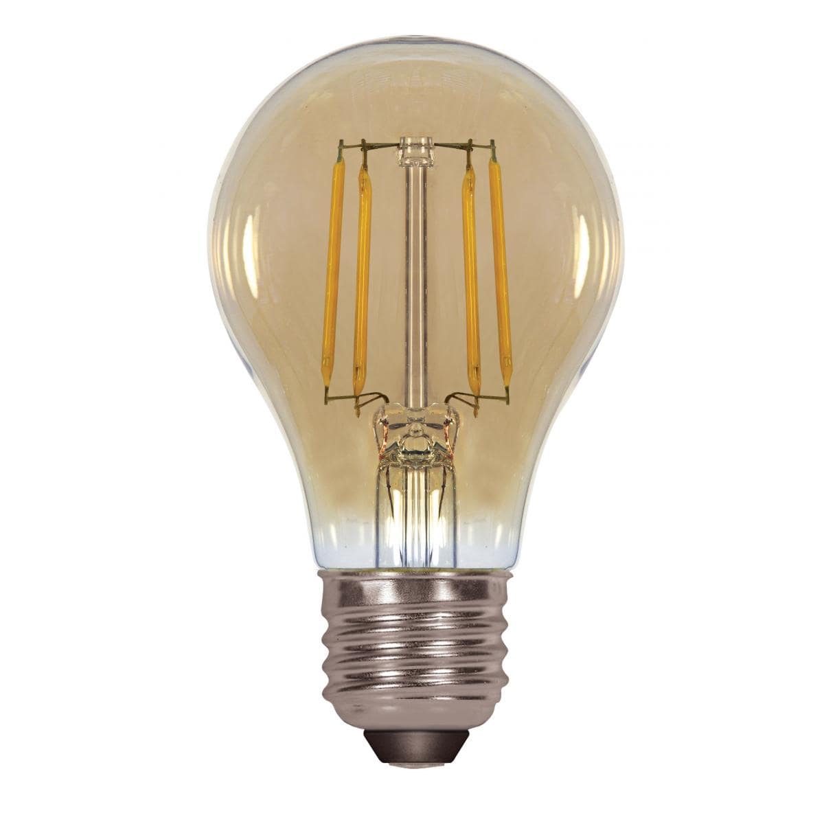 4.5 Watt A19 LED; Amber; Medium base; 2000K; 350 Lumens; 120 Volt - Green Lighting Wholesale