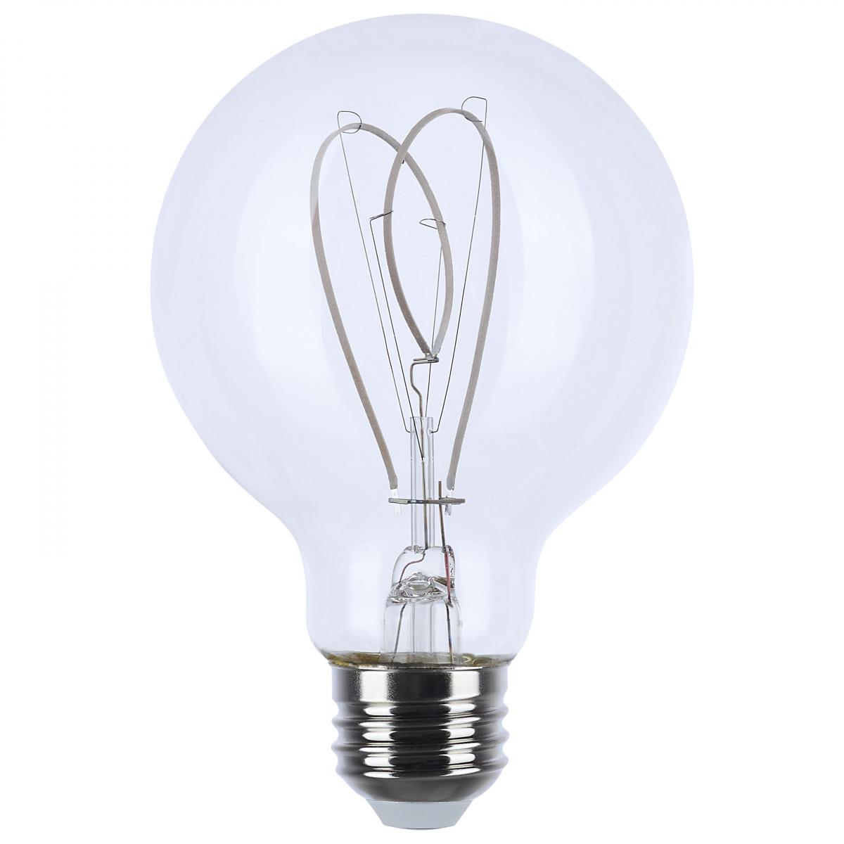 6 Watt LED G25 Loop ; Reminiscent; Flex Gray Filament; 2700K CCT; Clear - Green Lighting Wholesale, INC