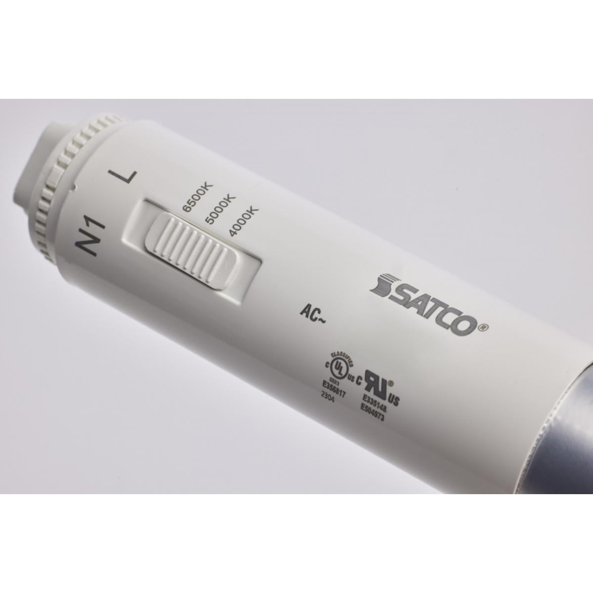Set of 10 Satco 3 ft. LED T8 Sign Lamps, Type B, 1750 Lumens, CCT, ballast-free operation, energy-efficient LED bulbs