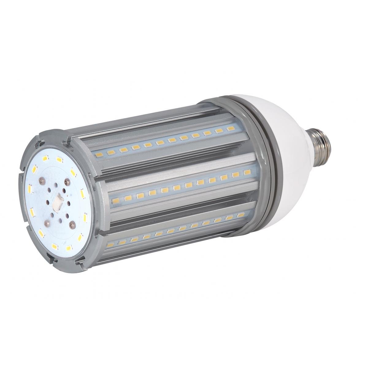 Satco turtle-friendly LED bulb, 36W HID replacement, amber color, medium base, energy-efficient LED lighting for aquatic environments.