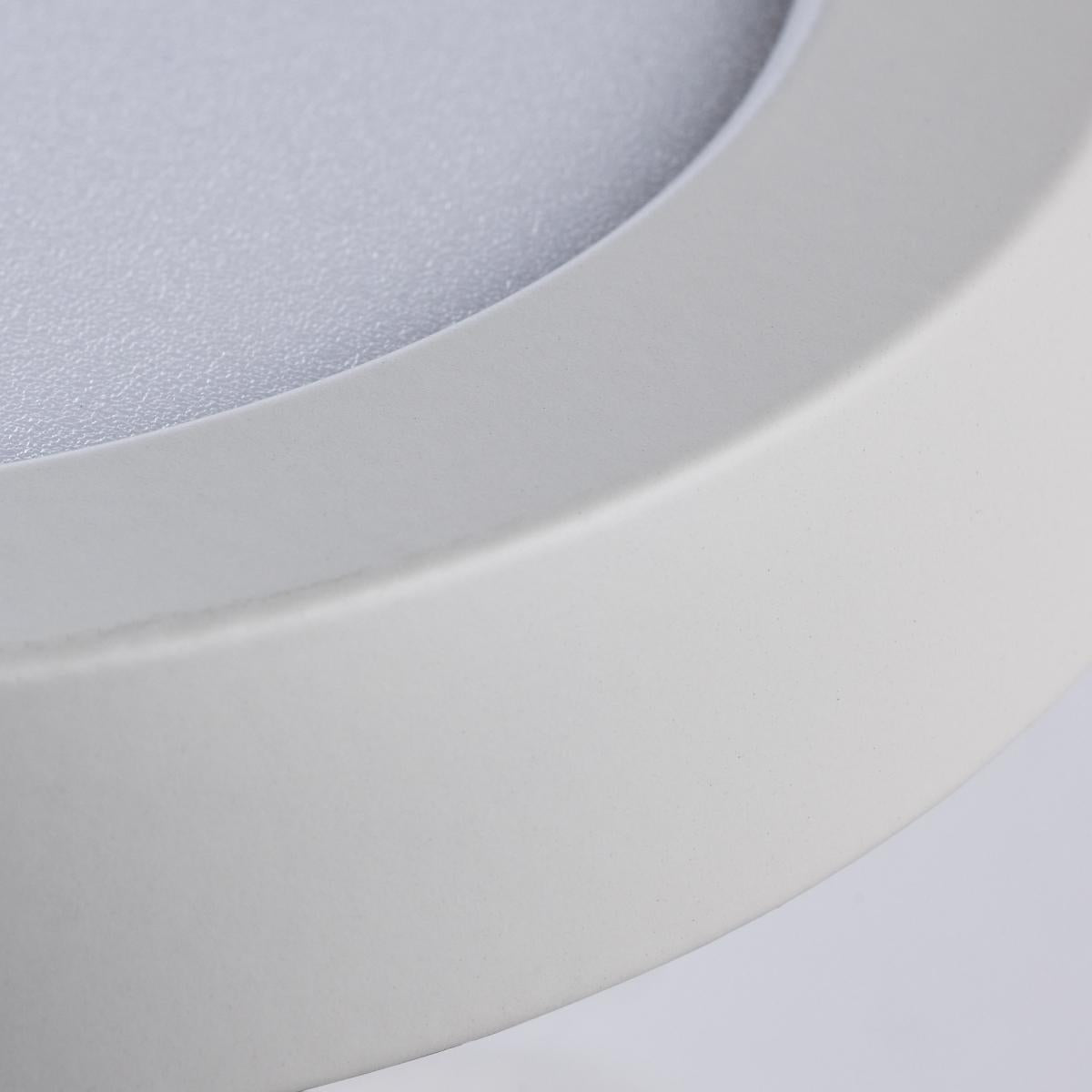 9W; 5in; LED Fixture; CCT Selectable; Round Shape; White - Green Lighting Wholesale, INC