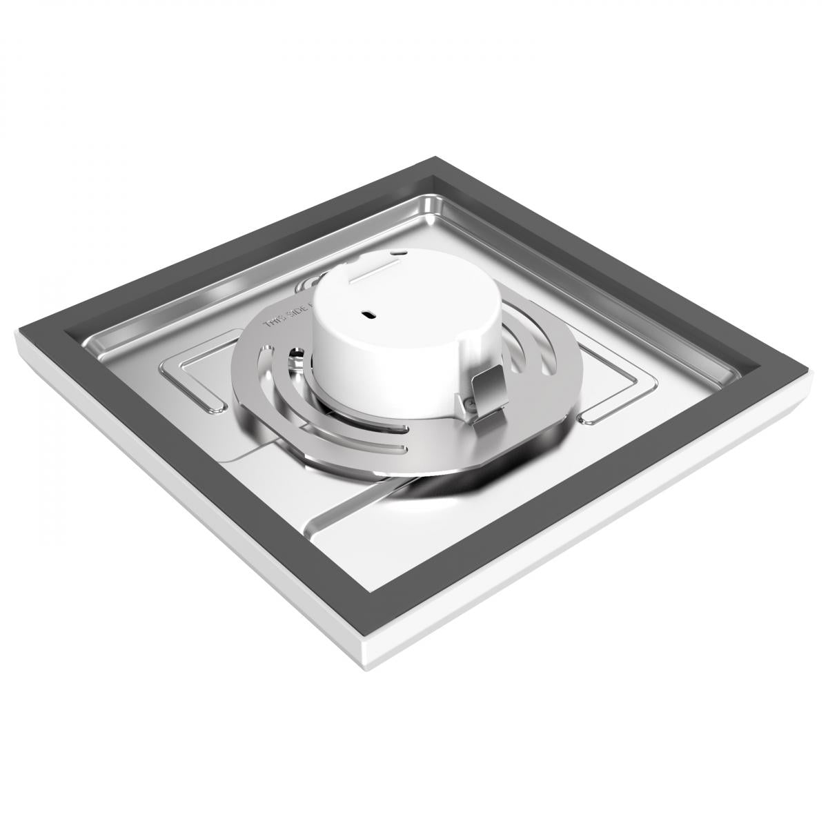 Satco BLINK Pro 11W 7-inch square LED ceiling fixture in 3000K warm light, modern design for indoor lighting.